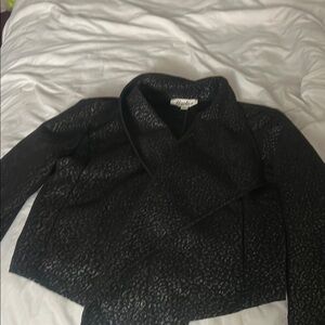 Black Textured Women's Jacket